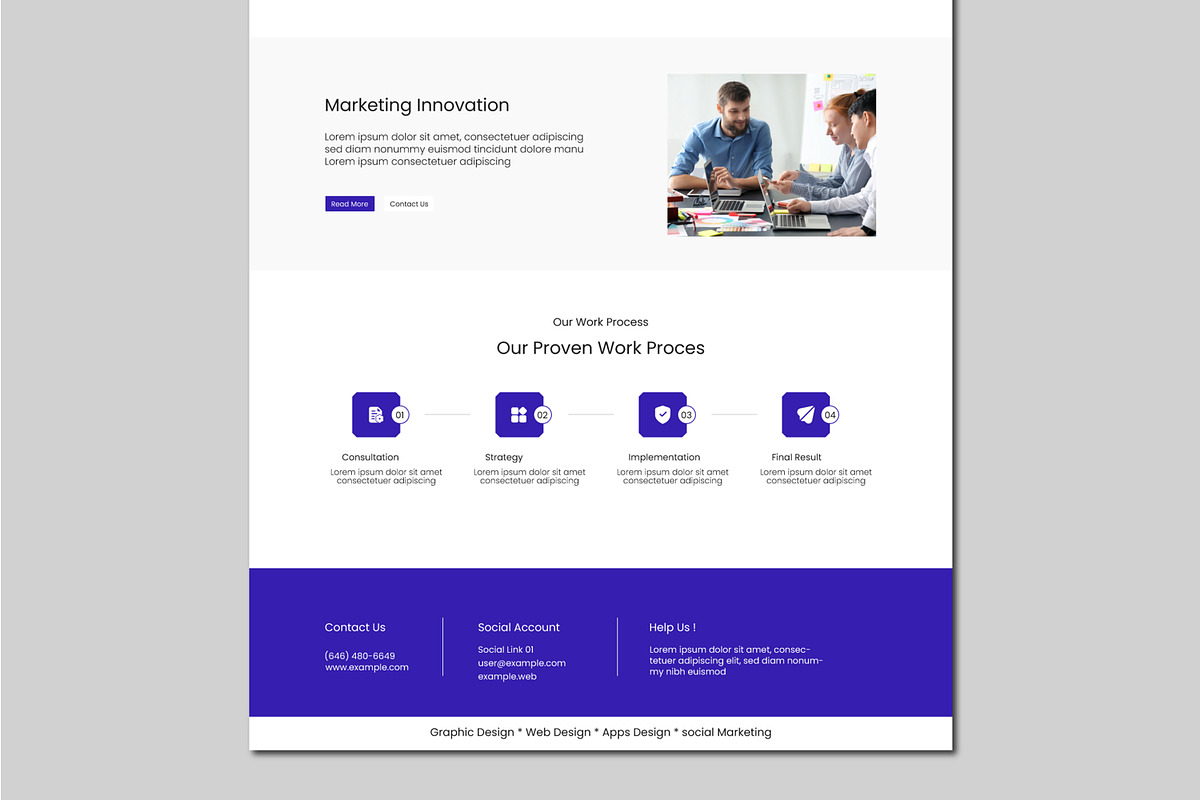 Email Newsletter Design, a Landing Page Template by ContestDesign (Photo 4 of 4)