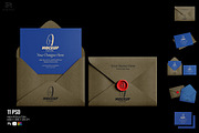 Envelope Mockup with Insert Card, an Advertising Mockup by pixelmock (Thumbnail 1 of 22)