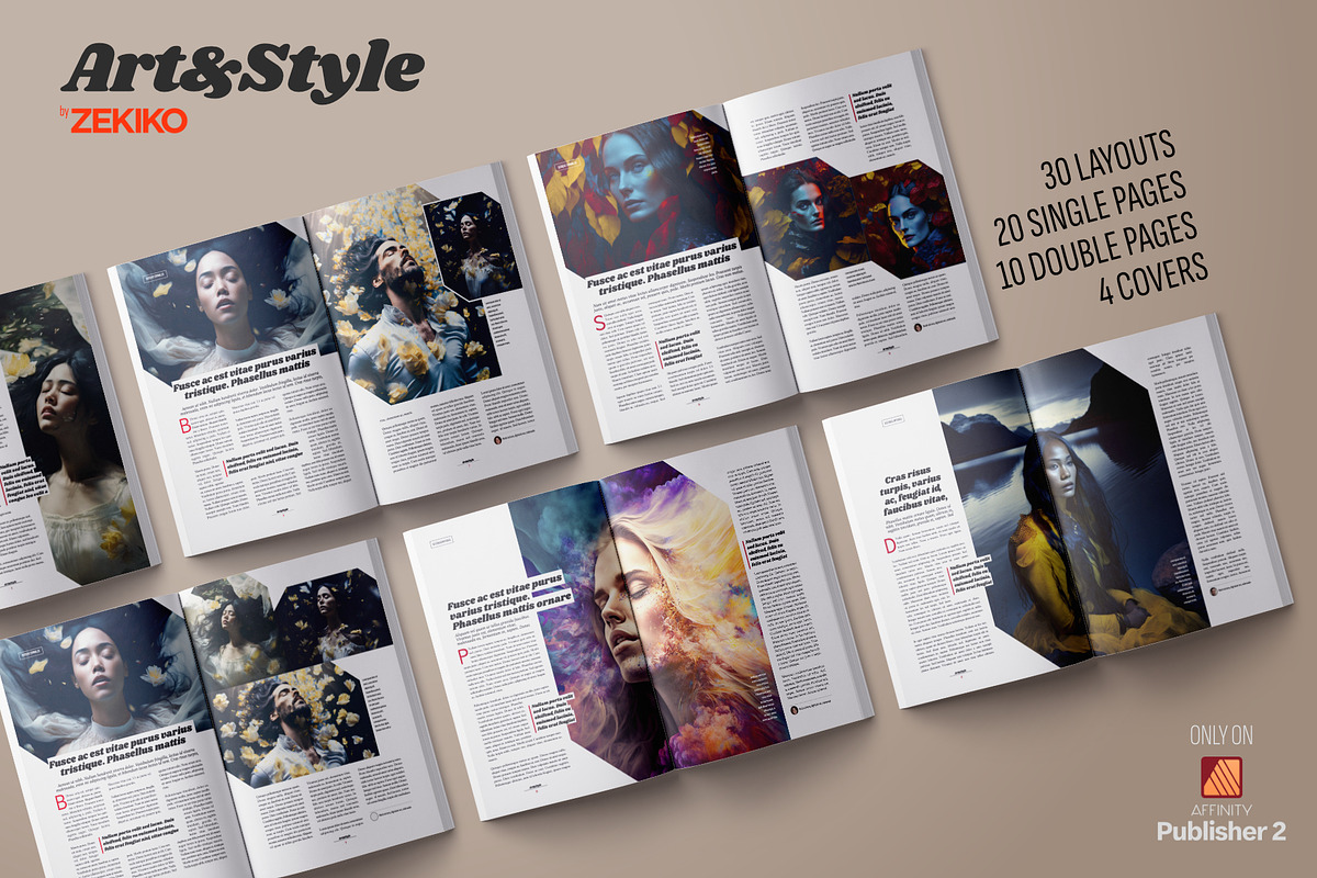 Art&Style Magazine A4/US, a Magazine Template by Zekiko (Photo 2 of 3)