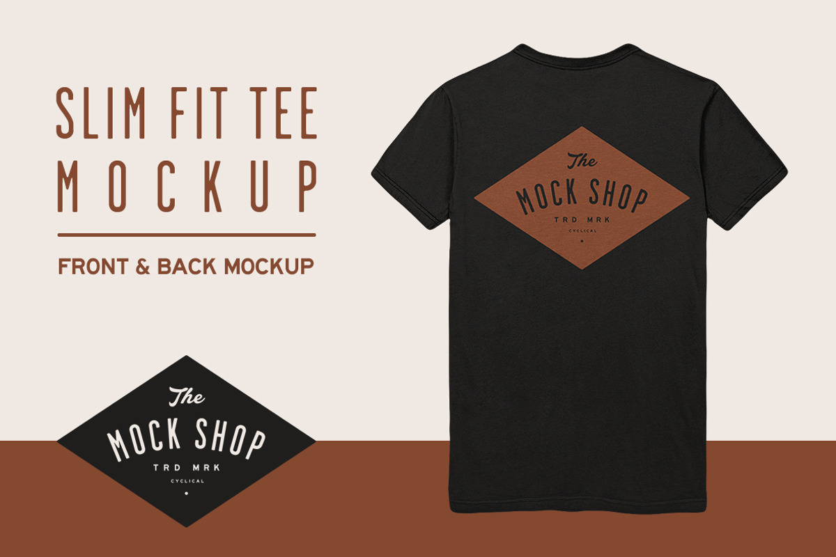 Slim Fit Tee Mockup, a Shirt Mockup by The Mock Shop (Photo 2 of 2)