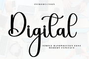 Digital, a Handwritten Font by InermediaSTUDIO (Thumbnail 1 of 8)