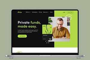 Finance Agency Landing Page