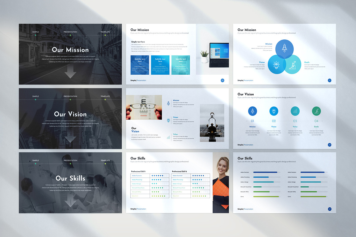 Simple Keynote Template, a Presentation Template by WhiteGraphic (Photo 5 of 16)