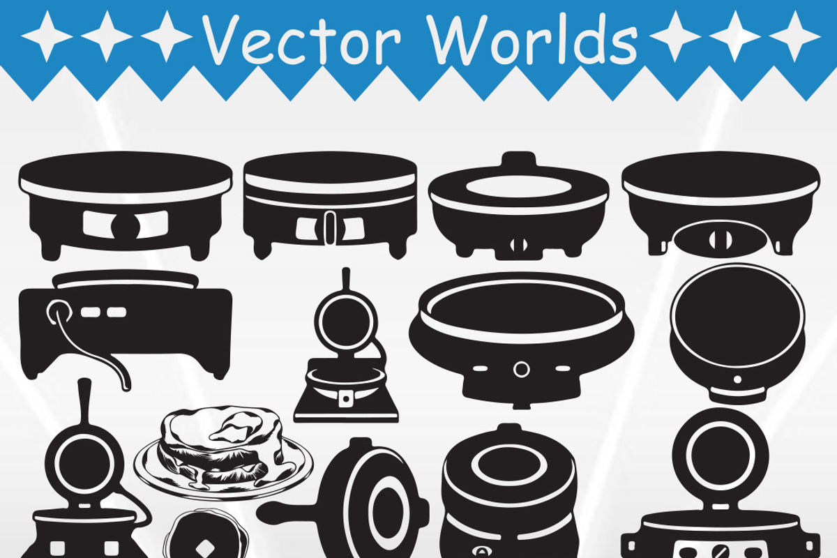 Crepe Maker SVG, Crepe, Maker SVG, an Object Graphic by VectorWorlds (Photo 2 of 3)
