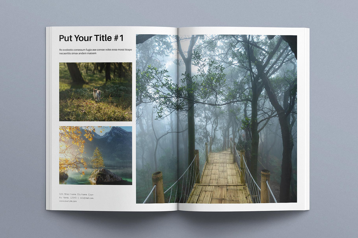 Photo Album Book Layout Template, a Magazine Template by E-Type (Photo 4 of 8)