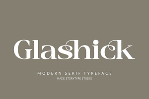 Glashick Modern Serif Font