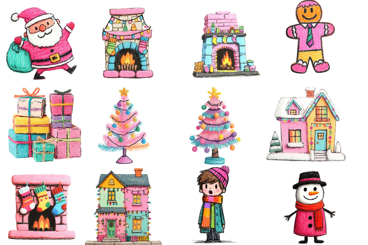 Watercolor Christmas Clipart Bundle, an Illustration by Designworld (Photo 4 of 5)