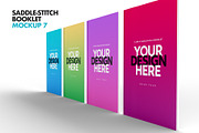 Saddle-Stitch Booklet Mockup Set, a Print Template by IFBdesign (Thumbnail 10 of 15)