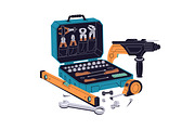 Construction toolkit set, templates, an Object Illustration by PaperTrident (Thumbnail 5 of 8)