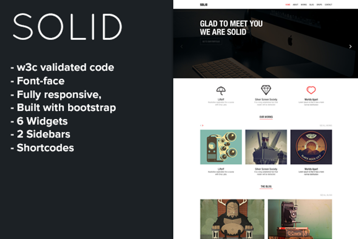 Solid - Responsive WordPress Theme, a WordPress Template by ThemePalette