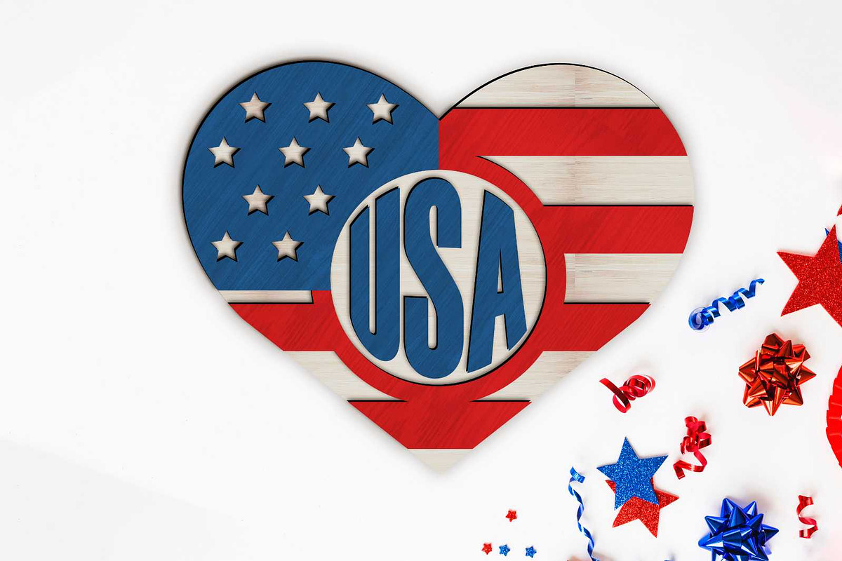 Independence Day SET Decor Panels, a Templates & Theme by LaserCutano (Photo 7 of 7)