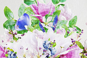 Watercolor Flowers - Magnolias, a Graphic by TheSeventhDesire (Thumbnail 5 of 7)