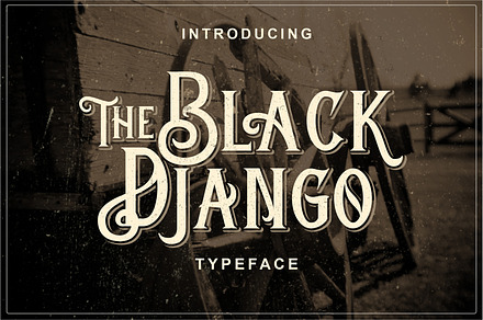 Black Django Typeface, a Serif Font by Blankids Studio