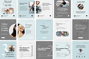 Wellness Carousel Instagram Posts, a Social Media Template by DigiPax (Thumbnail 3 of 11)