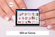 70 Nail Technician Instagram Posts, a Social Media Template by Adored Templates (Thumbnail 8 of 10)