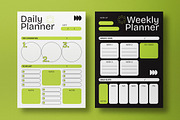 Daily And Weekly Planner, a Flyer Template by graphicook (Thumbnail 2 of 2)