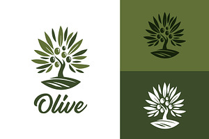 Modern Olive Tree Logo Design, a Branding & Logo Template by funpixel