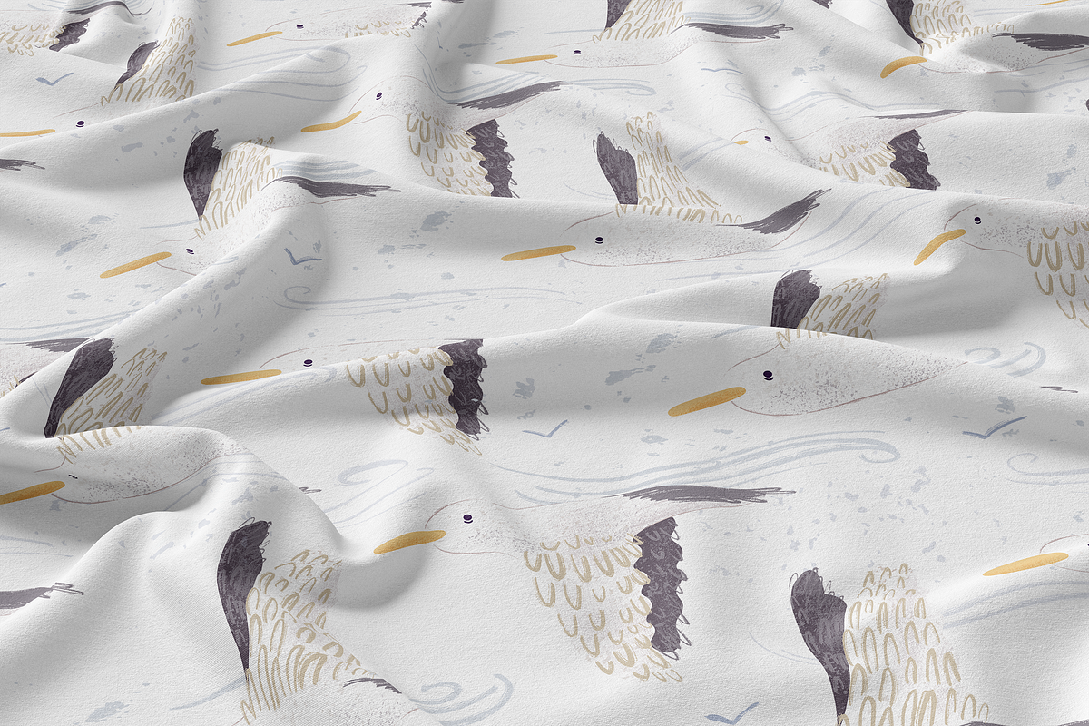 Seagull Pattern, a Pattern Graphic by Lady Bruniere Design (Photo 7 of 12)