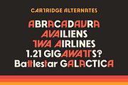 Cartridge — Retro video game font, a Sans Serif Font by SimpleBits® (Thumbnail 4 of 6)