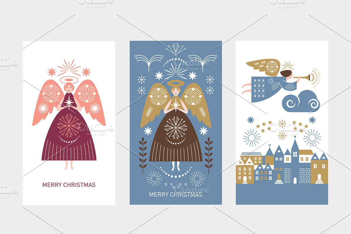 Christmas Angel, a Seasonal Illustration by lenlis (Photo 8 of 12)