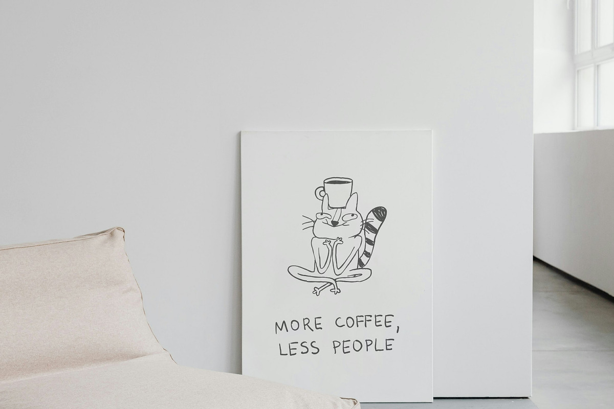 Funny Coffee Cat Doodles, an Illustration by Anastasiya Klempach (Photo 7 of 11)