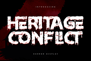 Heritage Conflict - Horror Dripping, a Symbol Font by 177Studio (Thumbnail 1 of 8)