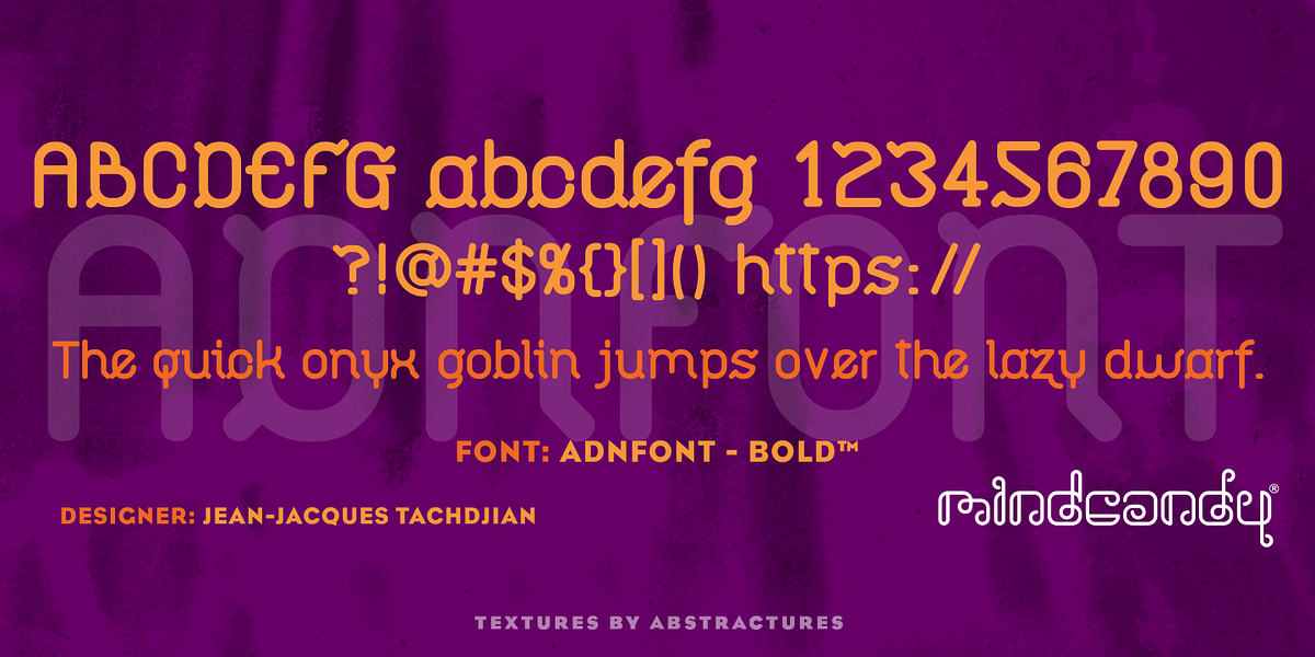 Adnfont™, a Sans Serif Font by MINDCANDY (Photo 3 of 6)