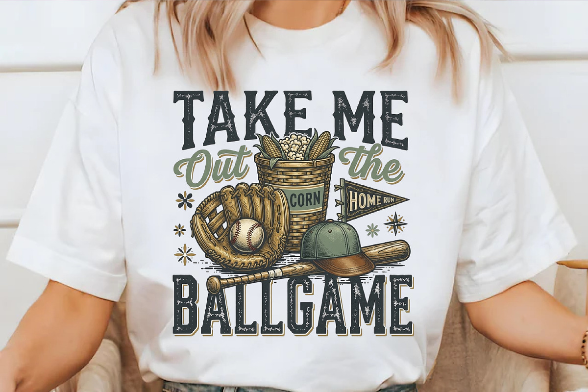 Take Me out to the Ballgame Baseball, an Illustration by designcity5 (Photo 3 of 4)