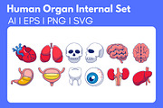 Human Body Internal Set Cartoon, a Person Illustration by Artstorystudio (Thumbnail 1 of 13)