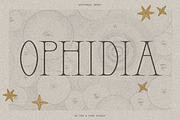 OPHIDIA Typeface, a Serif Font by Few & Fahr Studio (Thumbnail 1 of 7)