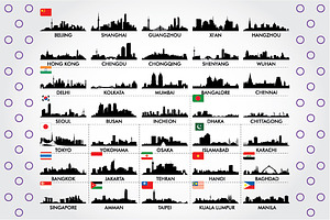 Skyline Of Asian Cities