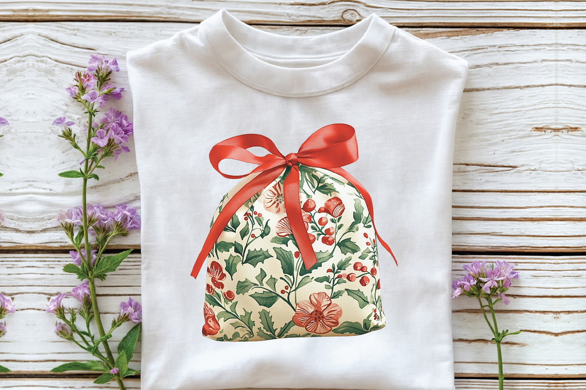 Chinoiserie Red & Green Christmas, an Illustration by CraftArtStudio (Photo 5 of 6)