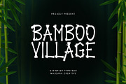 Bamboo Village Display Font, a Handwritten Font by Maulana Creative (Thumbnail 1 of 7)