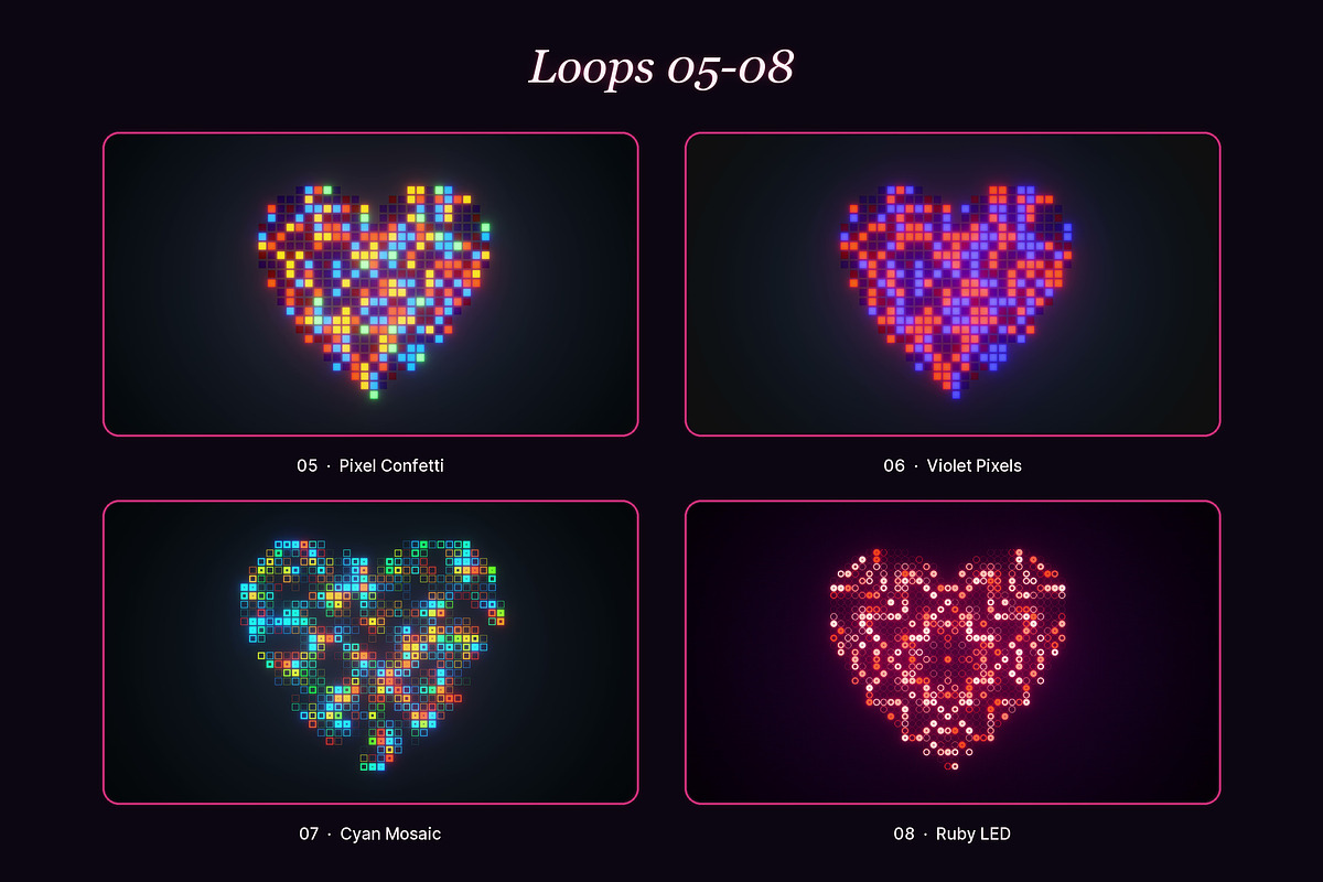 Heart Glow - 12 4K Loops, a Background Graphic by Photocreo Michal Bednarek (Photo 3 of 7)