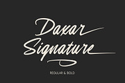 Daxar | Signature Script, a Script Font by Lemonthe (Thumbnail 1 of 11)