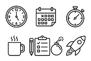 350 Project Management Icons, an Outline Icon by adenpinkstore (Thumbnail 2 of 14)