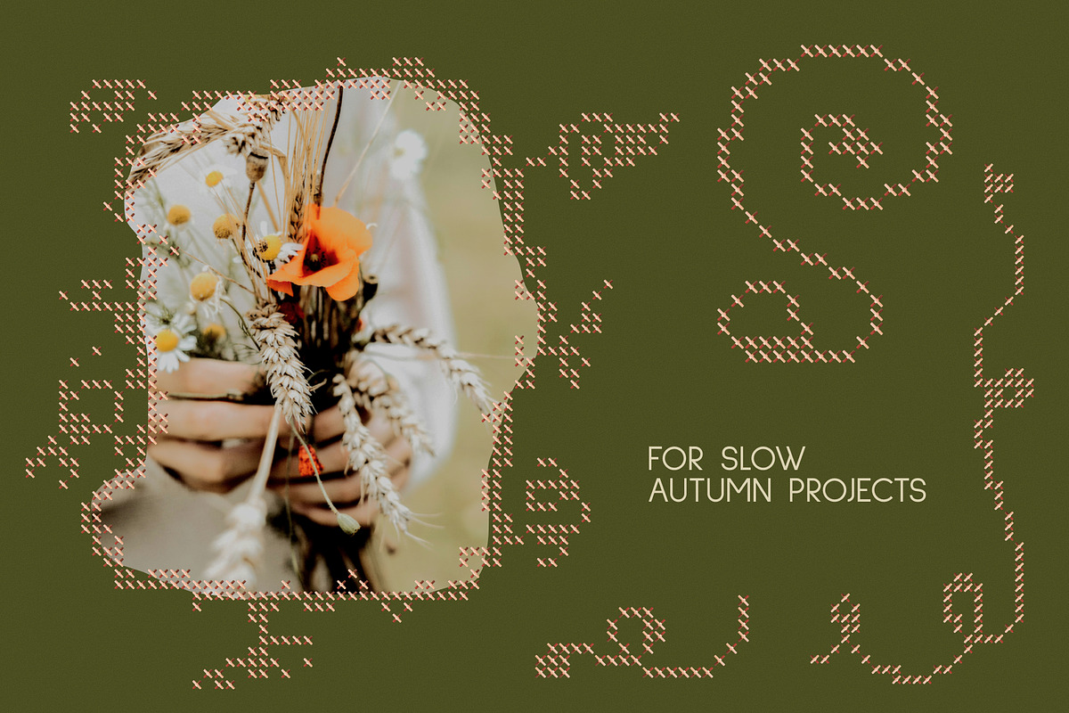 Whimsy Cross Stitch Frames & Borders, an Object Graphic by Anzhelika (Photo 3 of 10)