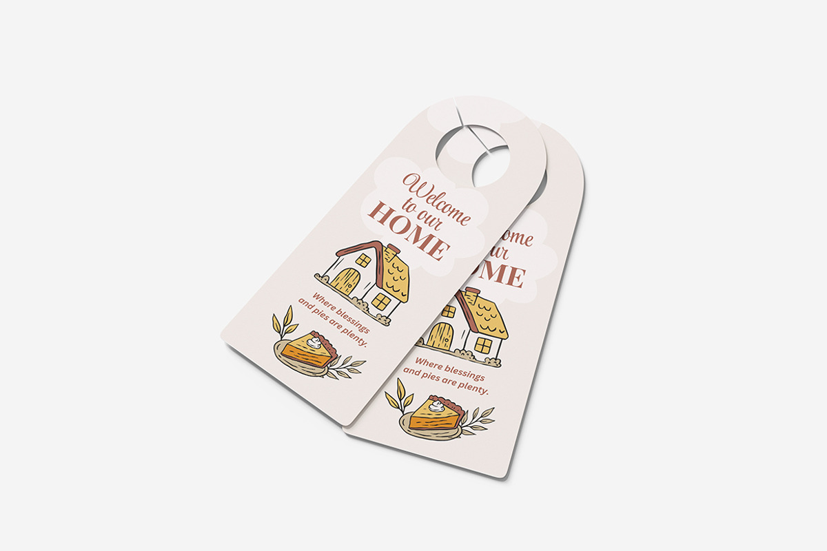 Door Hanger Mockup, a Product Mockup by MrLetters (Photo 2 of 5)