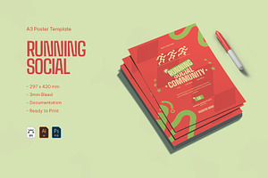 Social Run - Poster