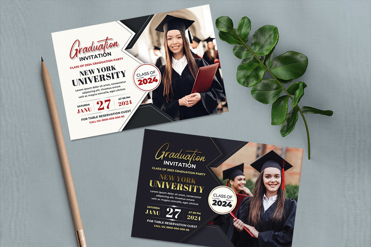 Graduation Invitation, an Invitation Template by AfzaalGraphics (Photo 1 of 4)