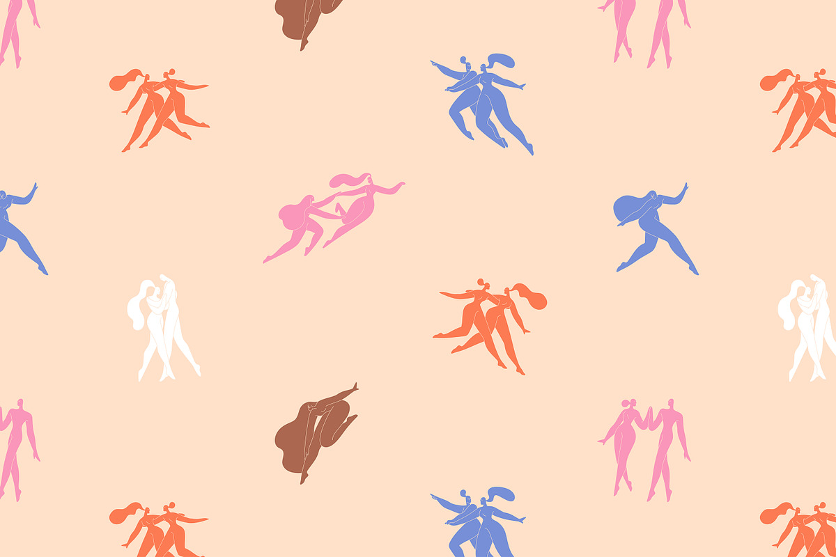 Abstract Matisse people set, cards, a Person Illustration by PaperTrident (Photo 8 of 9)