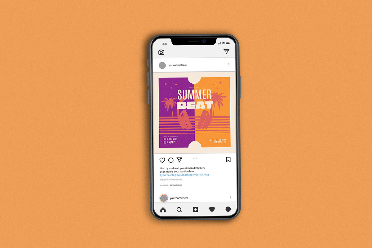 Summer Beat Headphone, a Flyer Template by Me55enjah Design (Photo 3 of 4)