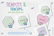 Teapots & Teacups Design Set, an Illustration by Sketchbook Designs (Thumbnail 12 of 13)
