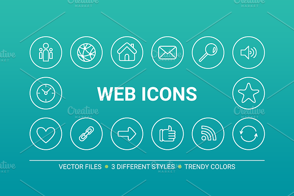 Circle web icons preview 6