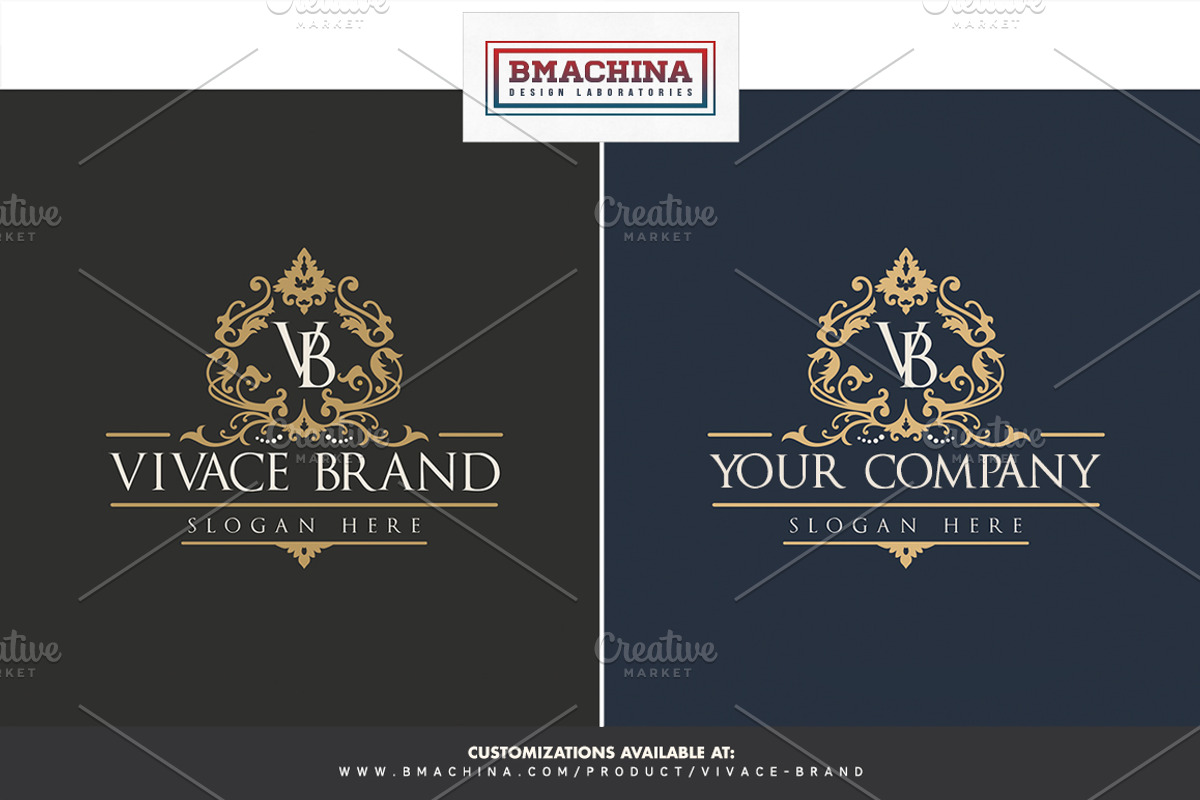 Vivace Brand Logo, a Branding & Logo Template by BMACHINA Labs. (Photo 4 of 5)