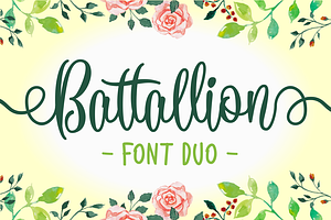 Battallion Font Duo