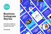 Business Instagram Stories Canva, a Social Media Template by Crevo Studio (Thumbnail 1 of 8)