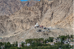 Shanti Stupa in Leh, Ladakh