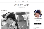 Blogger Template Black White Carley, a Templates & Theme by BD Web Studio (Thumbnail 1 of 2)