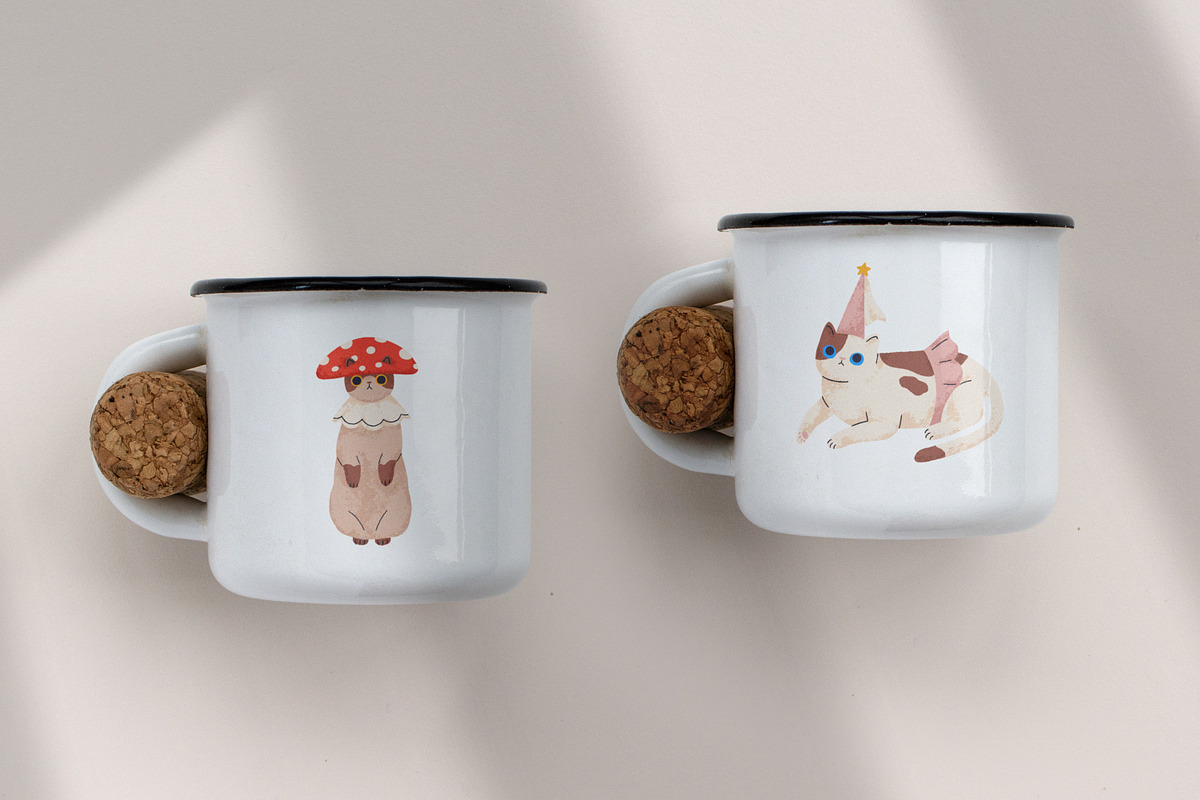Cute cats in Halloween costumes set, an Animal Illustration by Good Studio (Photo 5 of 5)